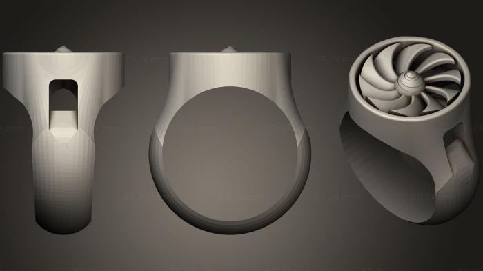Jewelry rings (Ring Jet Engine, JVLRP_0757) 3D models for cnc
